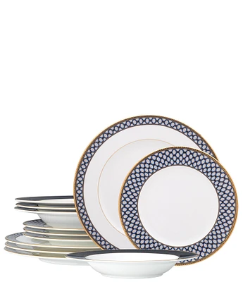 Noritake Blueshire Collection 12-Piece Set, Service For 4