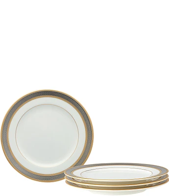 Noritake Brilliance Bone China Bread & Butter / Appetizer Plates, Set of 4