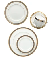 Noritake Brilliance Bone China Dinner Plates, Set of 4