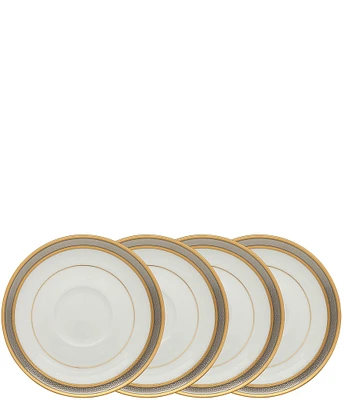 Noritake Brilliance Bone China Saucers, Set of 4