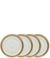 Noritake Brilliance Bone China Saucers, Set of 4