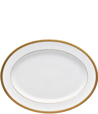 Noritake Charlotta Gold 16#double; Oval Platter