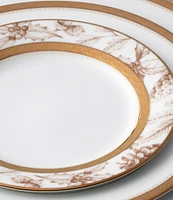 Noritake Charlotta Gold Holiday Harvest Appetizer Plates, Set of 4