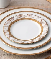 Noritake Charlotta Gold Holiday Harvest Appetizer Plates, Set of 4