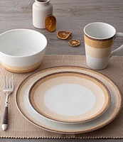 Noritake Colorscapes Layers Collection Coupe Dinner Plates, Set of 4