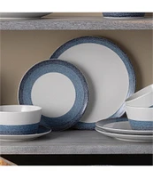 Noritake Colorscapes Layers Collection Coupe Dinner Plates, Set of 4