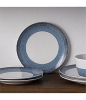 Noritake Colorscapes Layers Collection Coupe Salad Plates, Set of 4