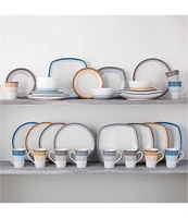 Noritake Colorscapes Layers Collection Coupe Salad Plates, Set of 4