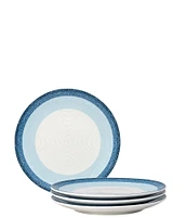 Noritake Colorscapes Layers Collection Coupe Salad Plates, Set of 4