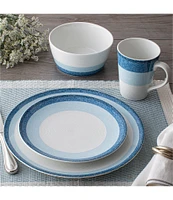 Noritake Colorscapes Layers Collection Coupe Salad Plates, Set of 4