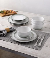 Noritake Colorscapes Layers Collection 12-Piece Coupe Dinnerware Set