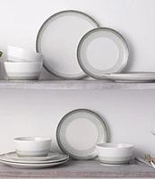 Noritake Colorscapes Layers Collection 12-Piece Coupe Dinnerware Set