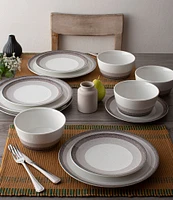 Noritake Colorscapes Layers Collection 12-Piece Coupe Dinnerware Set