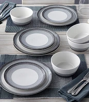 Noritake Colorscapes Layers Collection 12-Piece Coupe Dinnerware Set