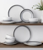 Noritake Colorscapes Layers Collection 12-Piece Coupe Dinnerware Set