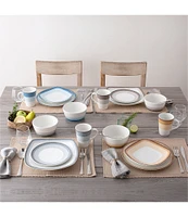 Noritake Colorscapes Layers Collection 12-Piece Coupe Dinnerware Set