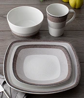 Noritake Colorscapes Layers Collection 4-Piece Square Place Setting