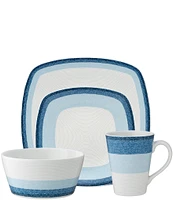 Noritake Colorscapes Layers Collection 4-Piece Square Place Setting