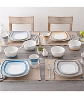 Noritake Colorscapes Layers Collection 4-Piece Square Place Setting