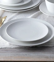 Noritake Colorscapes White-on-White Swirl 12-Piece Coupe Set