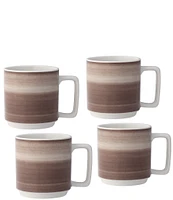 Noritake ColorStax Ombre Collection Mugs, Set of 4