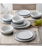 Noritake ColorStax Stripe Collection 12-Piece Dinnerware Set