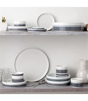 Noritake ColorStax Stripe Collection 12-Piece Dinnerware Set