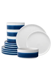 Noritake ColorStax Stripe Collection 12-Piece Dinnerware Set