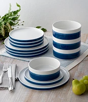 Noritake ColorStax Stripe Collection 12-Piece Dinnerware Set