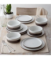 Noritake ColorStax Stripe Collection 12-Piece Dinnerware Set