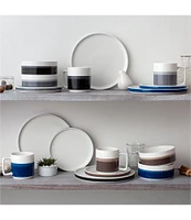 Noritake ColorStax Stripe Collection 12-Piece Dinnerware Set