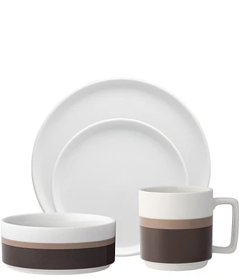 Noritake ColorStax Stripe Collection 4-Piece Place Setting