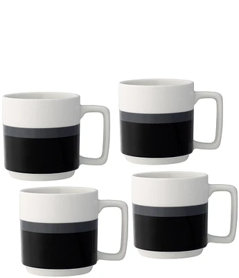 Noritake ColorStax Stripe Collection Coffee Mugs, Set of 4