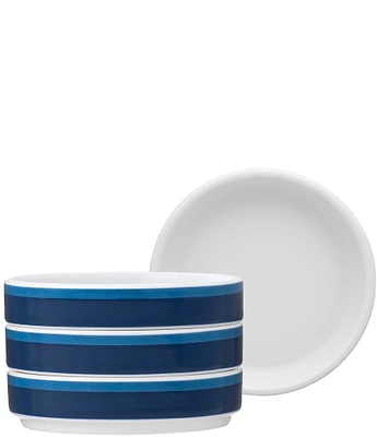 Noritake ColorStax Stripe Collection Mini Plates, Set of 4