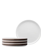 Noritake ColorStax Stripe Collection Salad Plates, Set of 4