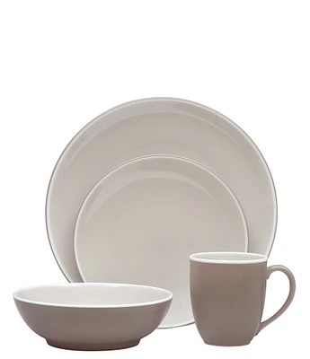 Noritake Colortrio Blue Collection 4-Piece Coupe Place Setting