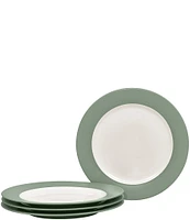 Noritake Colorwave 11#double; Rim Dinner Plates, Set of 4