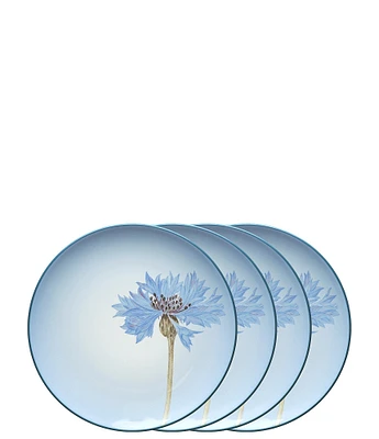 Noritake Colorwave Blue Cornflower Stoneware Accent Salad Plates, Set of 4