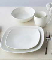 Noritake Colorwave Naked Collection 4-Piece Square Dinnerware Set