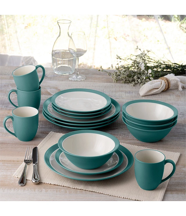 Noritake Color Wave Blue Stoneware Sugar 13 Fl. Oz. And Creamer 11 Oz. Set 8484-913 - The Home Depot