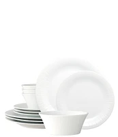 Noritake Conifere Collection White -Piece Dinnerware Set