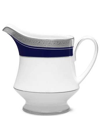 Noritake Crestwood Cobalt Etched Platinum Creamer