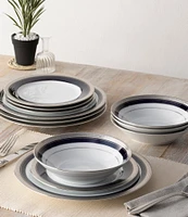 Noritake Crestwood Cobalt Platinum Collection 12-Piece Set, Service For 4