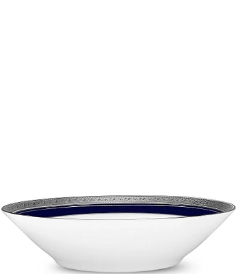 Noritake Crestwood Cobalt Platinum Porcelain China Soup Bowl