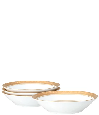 Noritake Crestwood Etched Gold Collection Fruit Bowl, Set of 4