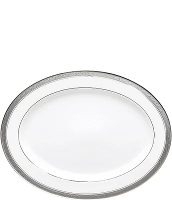 Noritake Crestwood Etched Collection 16#double; Oval Platter