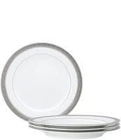 Noritake Crestwood Etched Collection Salad Plates, Set of 4