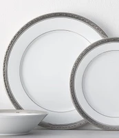 Noritake Crestwood Etched Collection Salad Plates, Set of 4