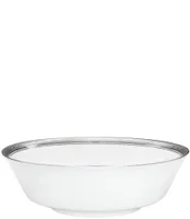 Noritake Crestwood Etched Platinum Porcelain Round Vegetable Bowl