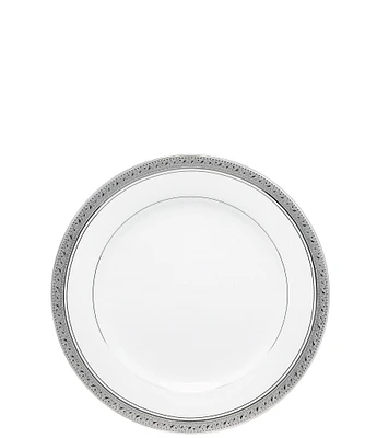 Noritake Crestwood Etched Platinum Porcelain Salad Plate